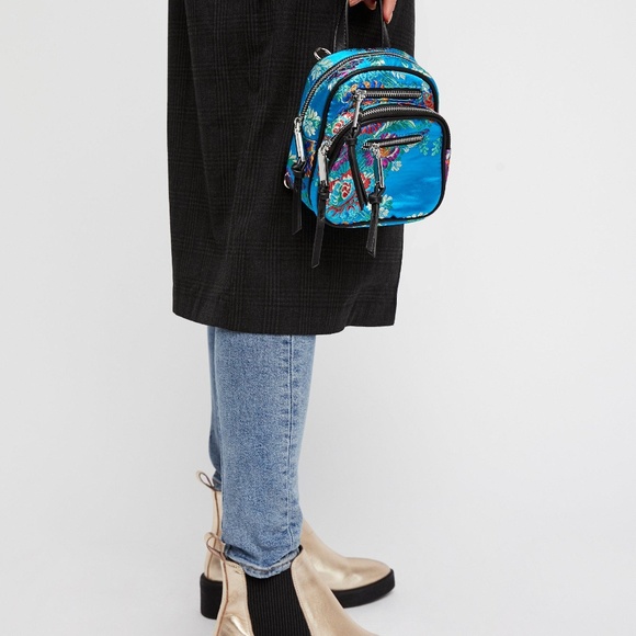 Free People Handbags - Free People Turqoise Convertible Mini Backpack